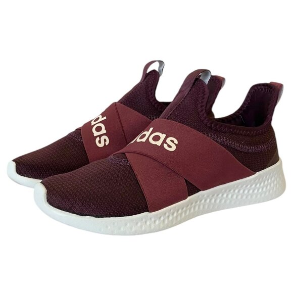Adidas Puremotion-Adapt Cloudfoam Maroon/White Running Shoes/Sneakers Women-5.5 - Picture 1 of 16